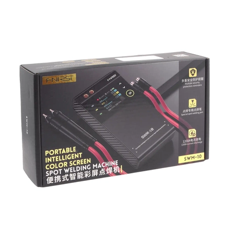 Zgrzewarka do ogniw - spawarka punktowa FNIRSI SWM10 z kolorowym wyświetlaczem i funkcją powerbank