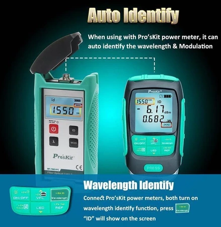 Miernik mocy optycznej światłowodów, Proskit MT-7616