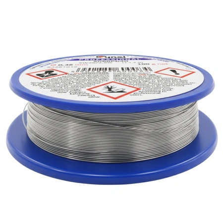 Cyna lutownicza z topnikiem SW26 - 0.38mm - spoiwo Sn60Pb40 Cynel 100g