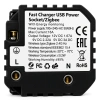 Gniazdko elektryczne Schuko z USB A+C 20W z watomierzem ZigBee czarne podtynkowe (moduł bez ramki) - TAWOIA Smart Home