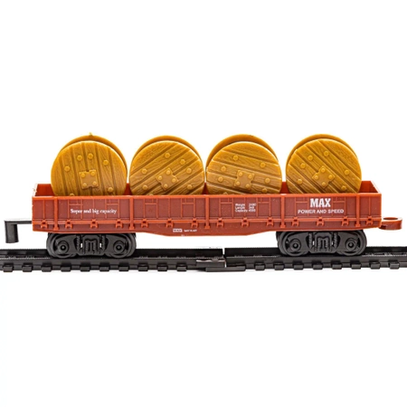 Zestaw Realistyczna Kolejka Rail King - Parowóz + 3 Wagony