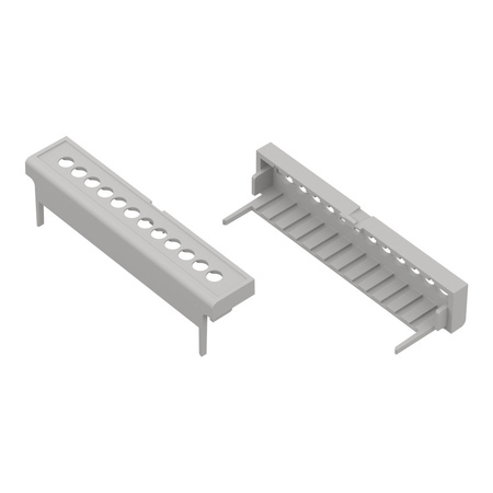 Maskownica pod gniazda ZD4TC5.08J ABS V0: 4 sztuki (ZD1004,ZD1008,ZD1012)