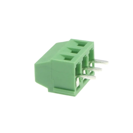 Złącze śrubowe do druku, 3 pola, raster 3,5mm, wysokość 8,6mm, 150V / 10A, 1,5mm², PA66, Degson DG381
