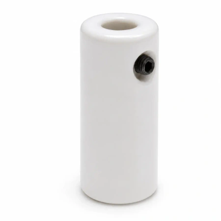 Ceramiczny uchwyt przelotowy biały 20×45 mm do przewodu natynkowego - Ceramic Classic Loft