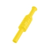 Gniazdo na przewód 4mm bezpieczne (tuleja stała) 1KV=/~ KAT.III 24A żółte