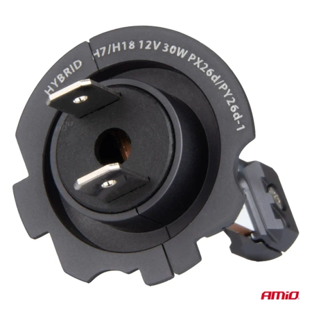 Żarówka samochodowa LED 2szt H7 H18 6000K Canbus 60W AMIO-04115 seria HYBRID