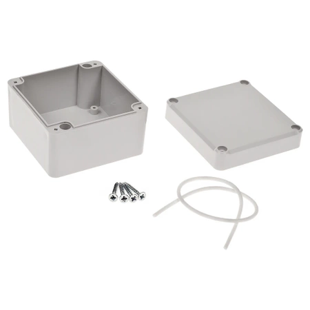 Obudowa hermetyczna z uszczelką do elektroniki 80 × 82 × 55 mm PS jasnoszary KRADEX Z111JH PS