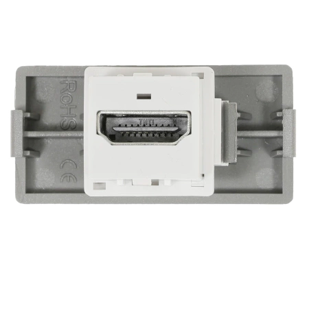 Moduł 1/2 - gniazdo HDMI - szary - kompatybilny z ramkami Tawoia Glass
