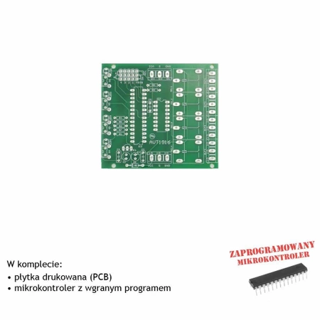 Konfigurowalny przełącznik 4-kanałowy, PCB i mikroprocesor do projektu AVT1916