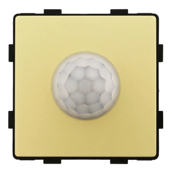 Czujnik ruchu PIR 200W (60W LED) złoty podtynkowy (moduł bez ramki) - TAWOIA Glass