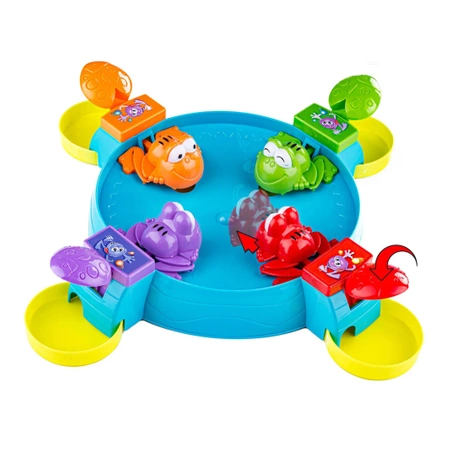 Gra planszowa: karmienie żabek, 28 kulek