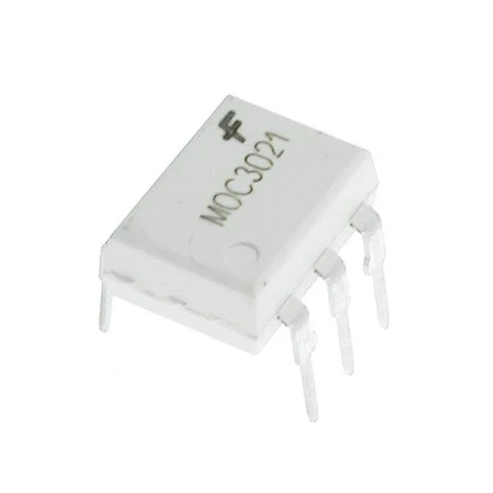 MOC3021 - optotriak 400 V, prąd wyzwalania 15 mA, bez wykrywania przejścia przez zero, DIP-6