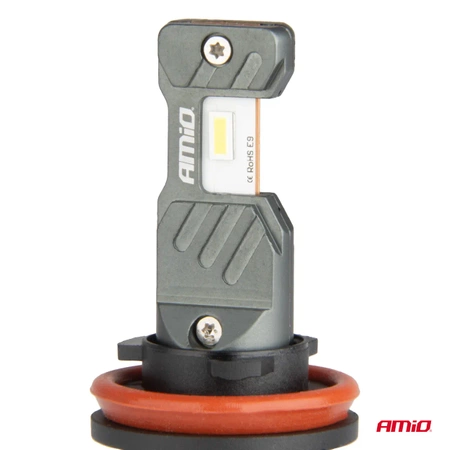 Żarówka samochodowa LED 2szt H8 H9 H11 H16 6000K Canbus 60W AMIO-04116 seria HYBRID AMIO-04116