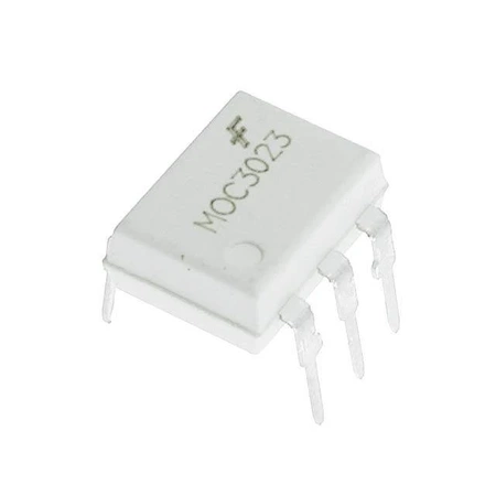 MOC3023 - optotriak 400 V, prąd wyzwalania 5 mA, bez wykrywania przejścia przez zero, DIP-6