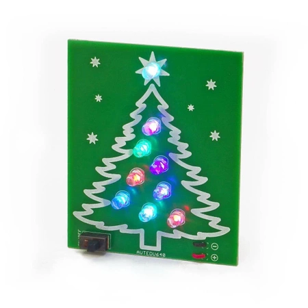 Choinka LED RGB. Zestaw DIY do nauki lutowania AVT EDU640