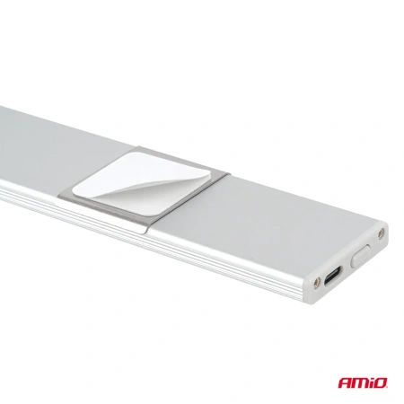 Lampa LED bezprzewodowa z czujnikiem ruchu PIR 1,2 W 1000 mAh 23 cm USB-C, AMIO-04893