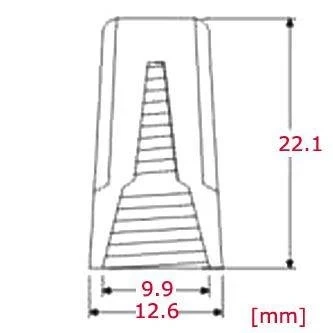 Złącze elektryczne nakrętka drutowa SP3 pomarańczowa