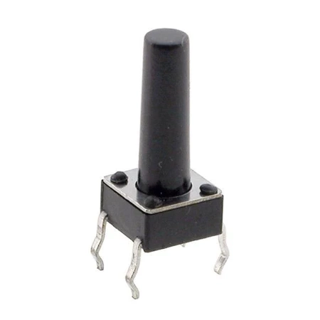 Mikroprzełącznik tact switch 10 mm THT 6 × 6 mm, wysokość 13,5 mm