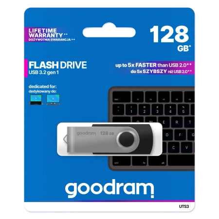 Pendrive 128GB GoodRam USB 3.2 - UTS3, odczyt do 60MB/S