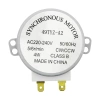 Silnik napędu talerza kuchenki mikrofalowej 220–240 V AC, 5/6 obr./min, wrzeciono 7 mm ścięte, typ 49TYZ-A2