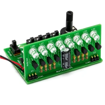 Stroboskop dyskotekowy LED. Zestaw DIY do nauki lutowania AVT EDU641