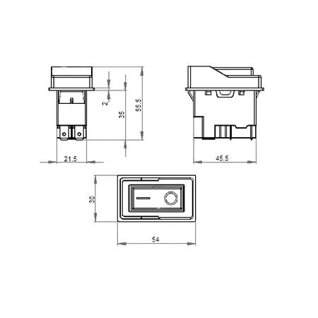 Wyłącznik elektromagnetyczny D-28 16A/250V