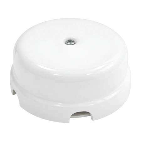 Puszka natynkowa ceramiczna biała 78x78x35mm Ceramic Classic Loft