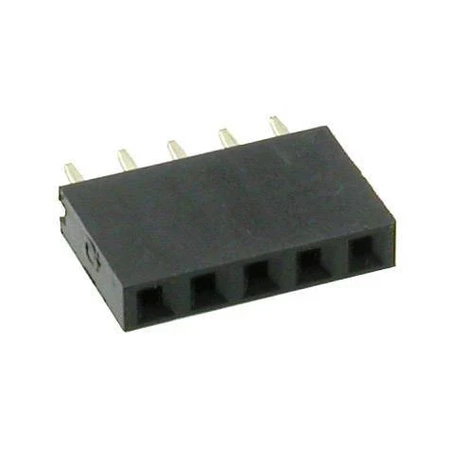 Gniazdo jednorzędowe 5pin, r2.54, proste