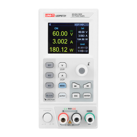 Zasilacz laboratoryjny programowany Uni-T UDP6721, 0-60 V, 0-8 A, 180 W