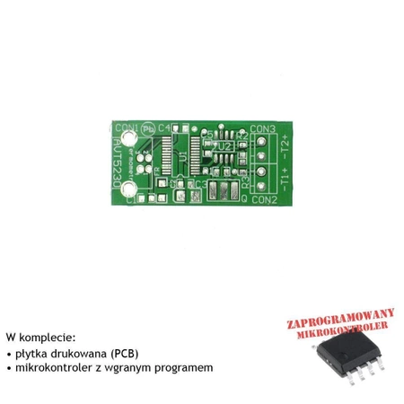 Rejestrator temperatury z USB, PCB i mikroprocesor do projektu AVT5230