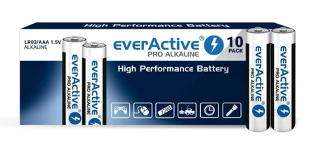 Bateria R3 (AAA) alkaliczna 1250mAh everActive Pro 10szt