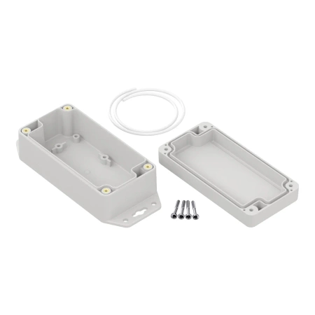 Obudowa hermetyczna z uchem ZP120.60.45 jasnoszara ABS