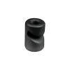 Uchwyt kabla ceramiczny 20×30 mm natynkowy czarny - Ceramic Loft