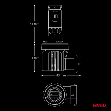 Żarówki samochodowe LED F26 PRO LumiTec LIMITED +130% DUO FULL CANBUS H8/H9/H11/H16 12/24V AMIO 04873