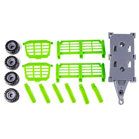 Klocki konstrukcyjne: TRAKTOR Z NACZEPĄ, 52 elementy