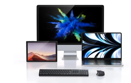 Zestaw bezprzewodowy: klawiatura i mysz ergonomiczna 2,4 GHz, 4000 DPI, UGREEN MK006