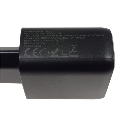 Ładowarka USB, ładowarka sieciowa, szybkie ładowanie 5V-20V, 65W GaN FNIRSI