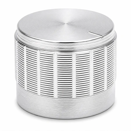 Gałka aluminiowa do potencjometru na oś 6mm - 23x17mm - srebrna - GSL23