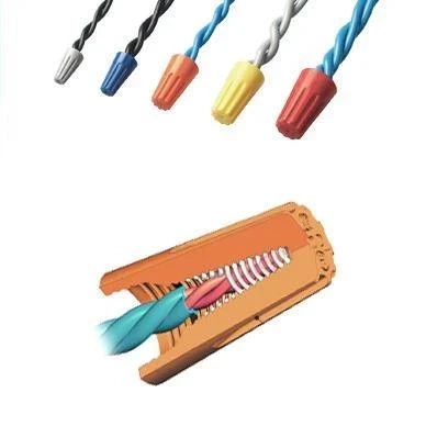 Złącze elektryczne nakrętka drutowa SP4 żółta