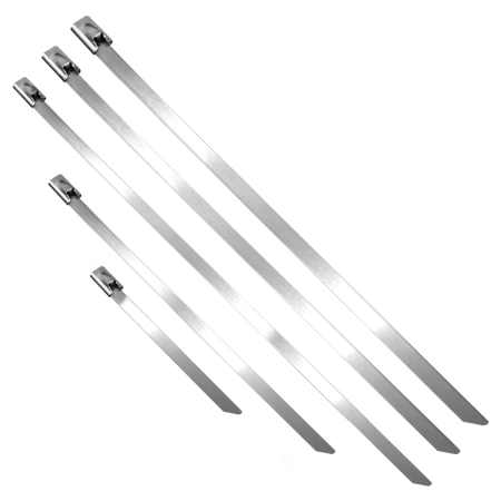 Opaski kablowe stalowe, stal nierdzewna 304, zestaw 100 szt., ORNO OR-AE-13314/SS