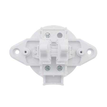 Włącznik światła podwójny, montaż natynkowy, kolor biały, seria Retro PRL