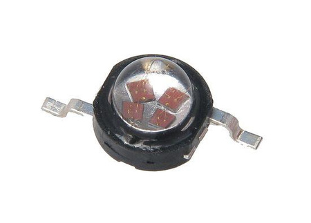 Dioda LED mocy 5 W niebieska 470 nm, 60–80 lm, kąt 120° do układów elektronicznych