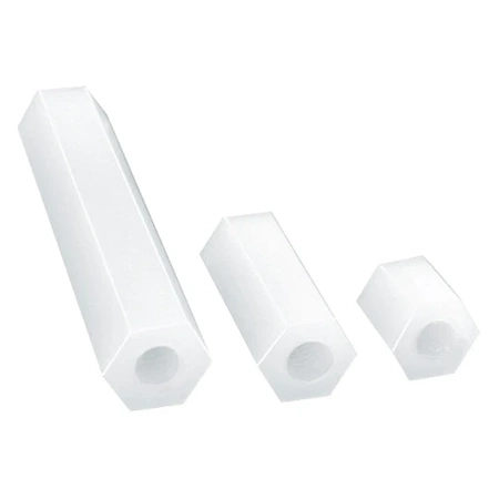 Tuleja dystansowa 10mm, gwint wew. M3 poliamid HP-10