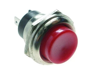 Przełącznik chwilowy OFF-(ON) reset czerwony PBS-26BR