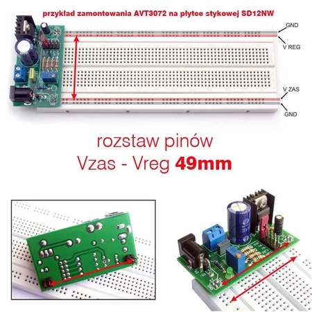 Zasilacz płytek stykowych - KIT AVT 3072