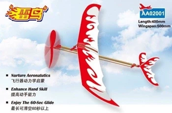 Samolot z napędem gumowym Thunder Bird 50cm