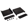 Obudowa uniwersalna Z4P, 129,6 × 149,3 × 50 mm, PS, czarna, z panelami bocznymi, Kradex
