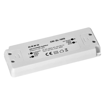 Zasilacz do taśm LED 12 V DC, 30 W, 2,5 A, montaż natynkowy, ORNO 1615
