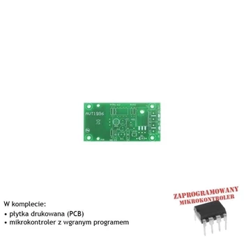 Bedlight - sterownik oświetlenia nocnego PIR 12 V - PCB i mikroprocesor do projektu AVT 1996