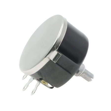 Potencjometr obrotowy liniowy 2,2 kom, 5 W, oś 6 mm, wyprowadzenia lutownicze